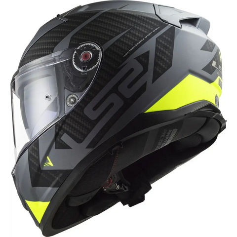 Casco LS2 FF811 Vector ll Splitter Matt Titanium/Yellow