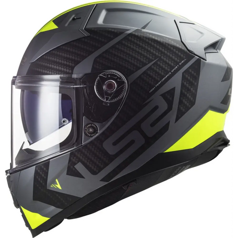 Casco LS2 FF811 Vector ll Splitter Matt Titanium/Yellow