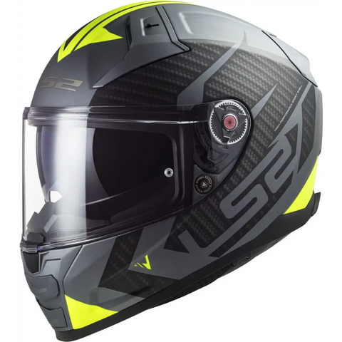 Casco LS2 FF811 Vector ll Splitter Matt Titanium/Yellow