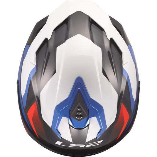 Casco LS2 FF817 Challenger II Viper White/Blue/Red