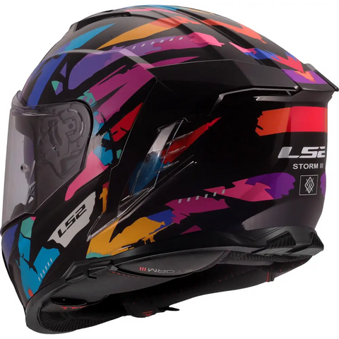 Casco LS2 FF818 Storm III Kaos Black/Purple