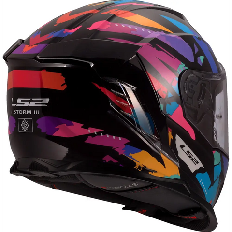 Casco LS2 FF818 Storm III Kaos Black/Purple