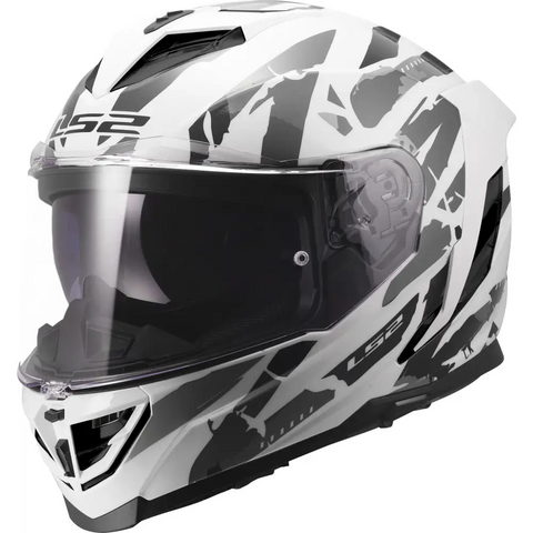 Casco LS2 FF818 Storm III Kaos White/Gray