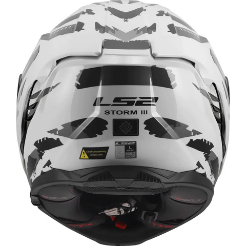 Casco LS2 FF818 Storm III Kaos White/Gray