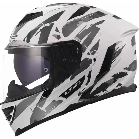 Casco LS2 FF818 Storm III Kaos White/Gray