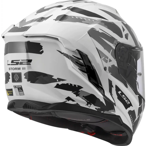 Casco LS2 FF818 Storm III Kaos White/Gray
