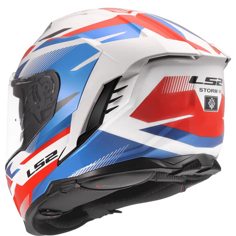 Casco LS2 FF818 Storm III Komai White/Blue/Red