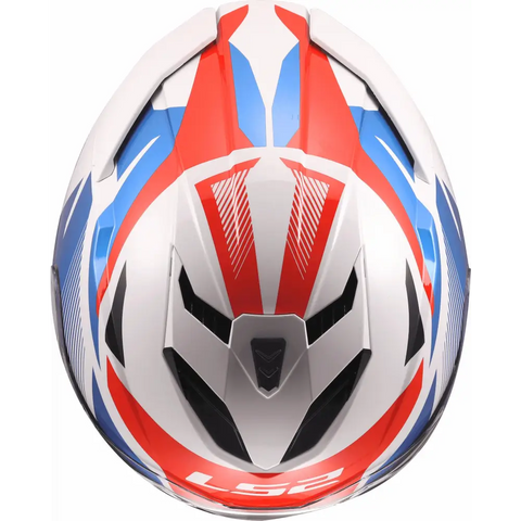 Casco LS2 FF818 Storm III Komai White/Blue/Red