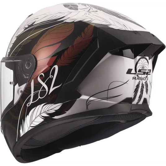 Casco LS2 FF820 Rapid III Boho White/Black/Pink