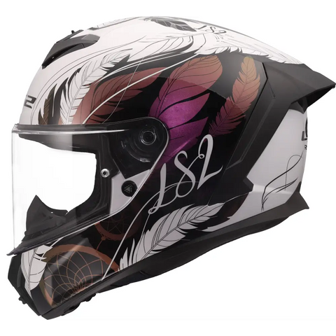 Casco LS2 FF820 Rapid III Boho White/Black/Pink