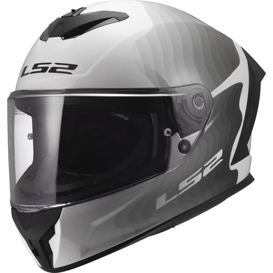 Casco LS2 FF820 Rapid III Flow White/Gray