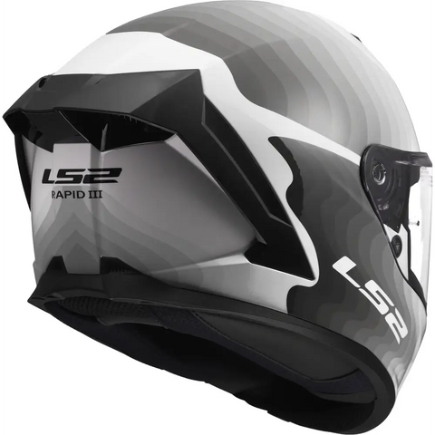 Casco LS2 FF820 Rapid III Flow White/Gray