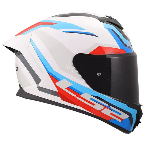 Casco LS2 FF820 Rapid III Hyper White/Blue/Red