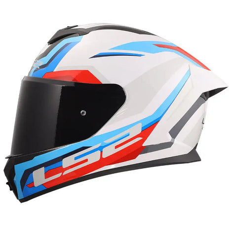 Casco LS2 FF820 Rapid III Hyper White/Blue/Red
