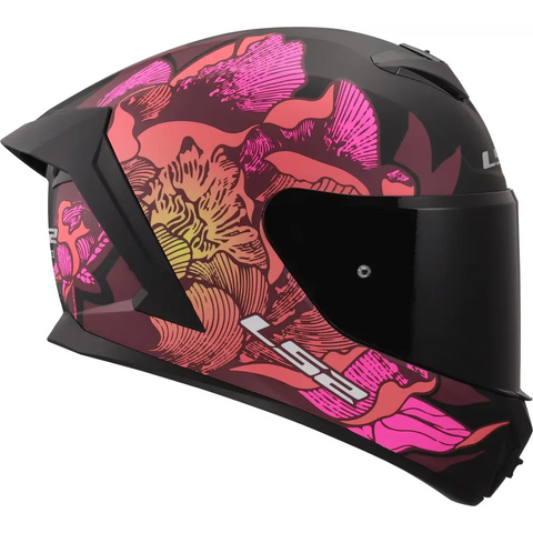 Casco LS2 FF820 Rapid III Poppies Black/Pink