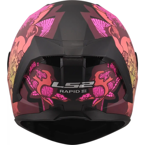 Casco LS2 FF820 Rapid III Poppies Black/Pink