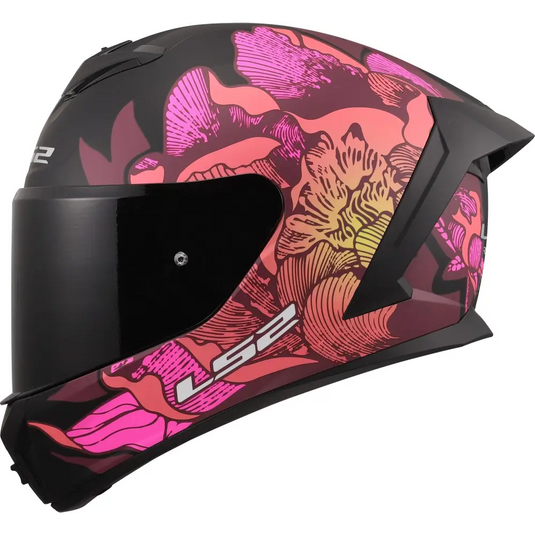 Casco LS2 FF820 Rapid III Poppies Black/Pink