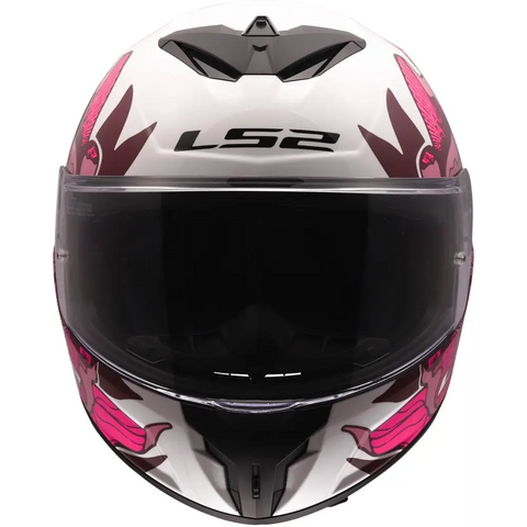 Casco LS2 FF820 Rapid III Poppies White/Pink