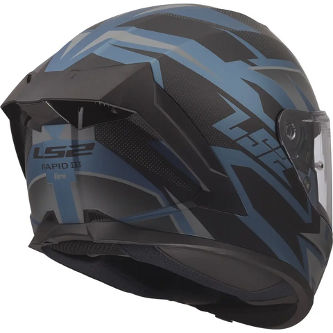 Casco LS2 FF820 Rapid III Xtrem Black/Blue