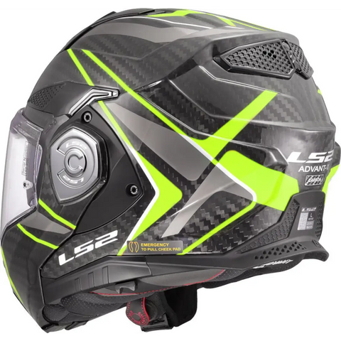 Casco LS2 FF901 Advant X Carbon Future ll Fluo Yellow