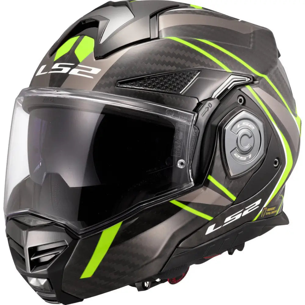 Casco LS2 FF901 Advant X Carbon Future ll Fluo Yellow