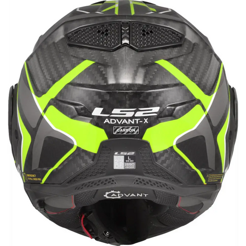 Casco LS2 FF901 Advant X Carbon Future ll Fluo Yellow