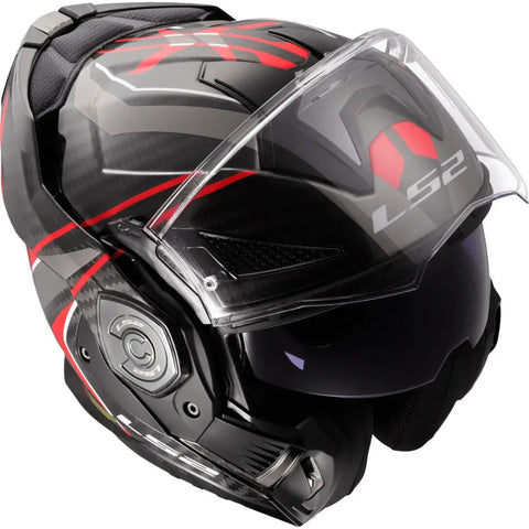 Casco LS2 FF901 Advant X Carbon Future ll Red