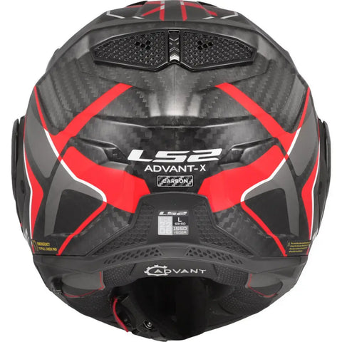 Casco LS2 FF901 Advant X Carbon Future ll Red