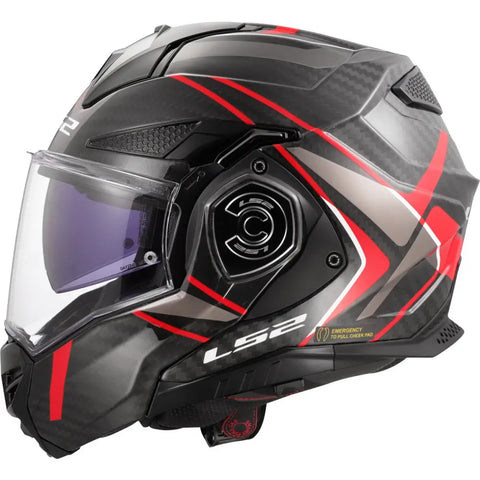 Casco LS2 FF901 Advant X Carbon Future ll Red