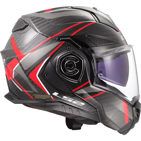 Casco LS2 FF901 Advant X Carbon Future ll Red