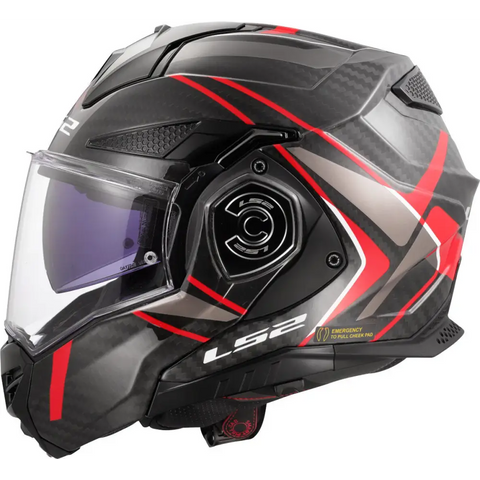 Casco LS2 FF901 Advant X Carbon Future ll Red