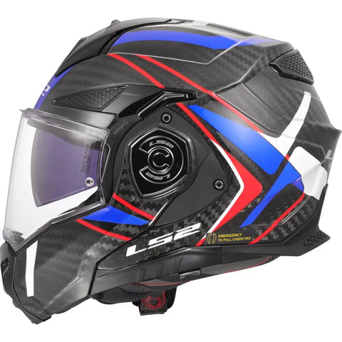 Casco LS2 FF901 Advant X Carbon Future ll White/Blue/Red