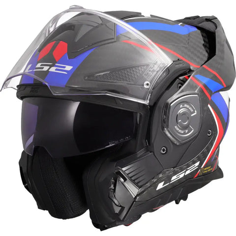 Casco LS2 FF901 Advant X Carbon Future ll White/Blue/Red