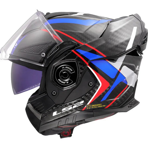 Casco LS2 FF901 Advant X Carbon Future ll White/Blue/Red