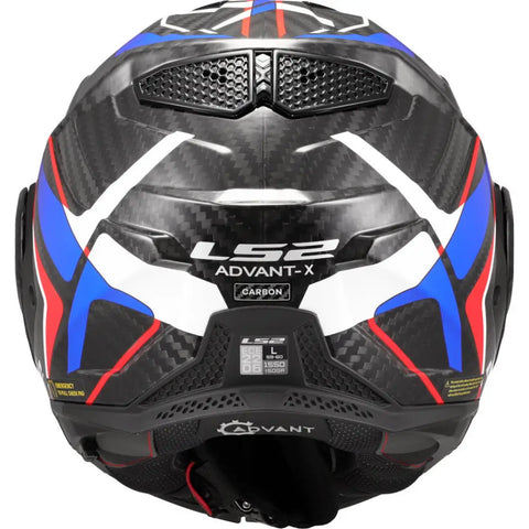 Casco LS2 FF901 Advant X Carbon Future ll White/Blue/Red