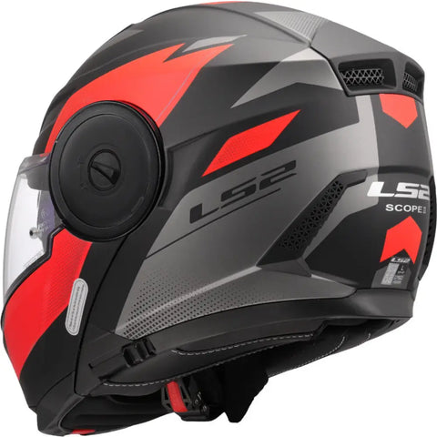 Casco LS2 FF902 Scope II Duria Black Matt/Red