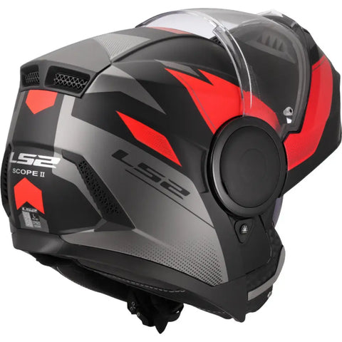 Casco LS2 FF902 Scope II Duria Black Matt/Red