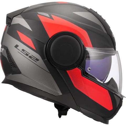 Casco LS2 FF902 Scope II Duria Black Matt/Red