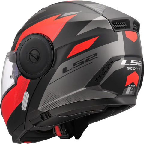 Casco LS2 FF902 Scope II Duria Black Matt/Red