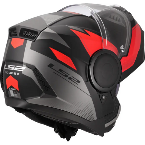 Casco LS2 FF902 Scope II Duria Black Matt/Red