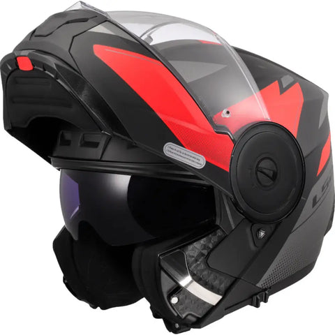 Casco LS2 FF902 Scope II Duria Black Matt/Red