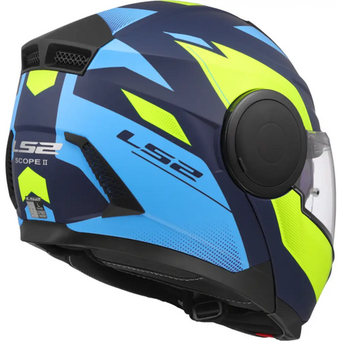 Casco LS2 FF902 Scope II Duria Blue Matt/Neon Yellow