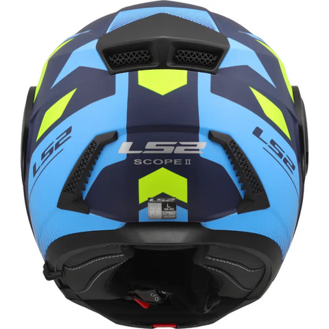 Casco LS2 FF902 Scope II Duria Blue Matt/Neon Yellow