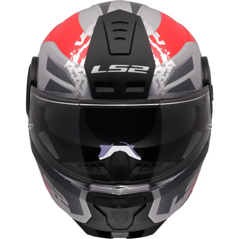 Casco LS2 FF902 Scope II Oxyd Gray/Red