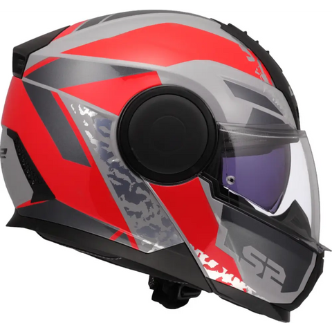 Casco LS2 FF902 Scope II Oxyd Gray/Red