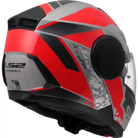 Casco LS2 FF902 Scope II Oxyd Gray/Red