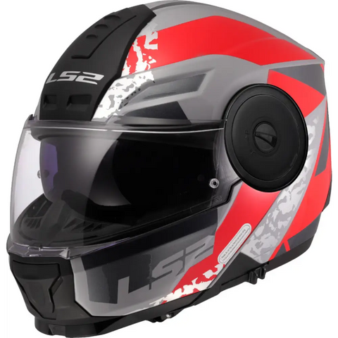 Casco LS2 FF902 Scope II Oxyd Gray/Red