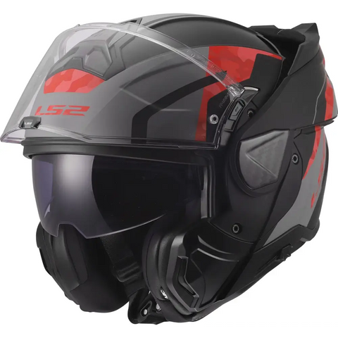Casco LS2 FF910 Advant ll Glide Matt Black/Grey/Red