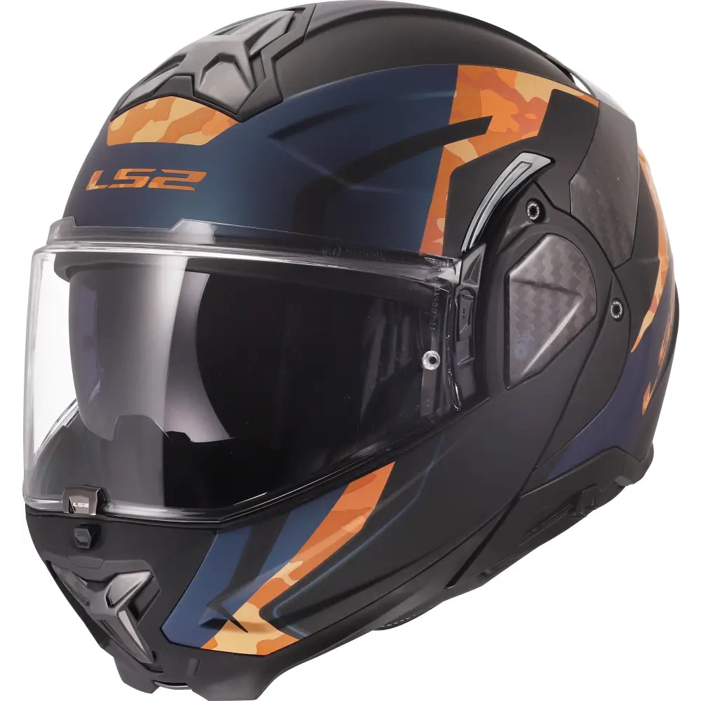 Casco LS2 FF910 Advant ll Glide Matt Black/Orange