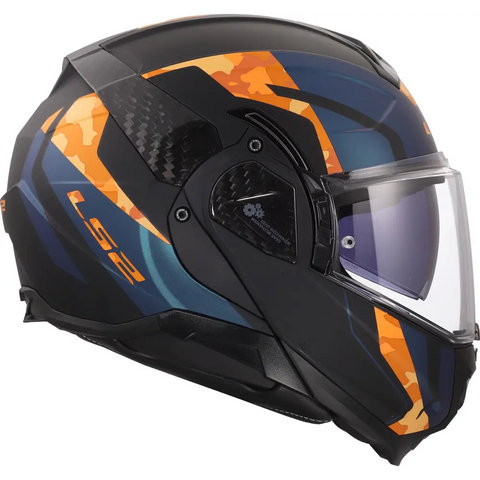 Casco LS2 FF910 Advant ll Glide Matt Black/Orange